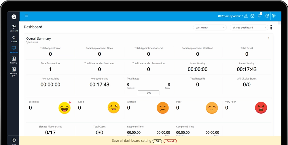 Centralised Dashboard and Accessibility