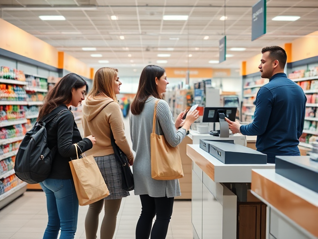 Physical retail waiting line