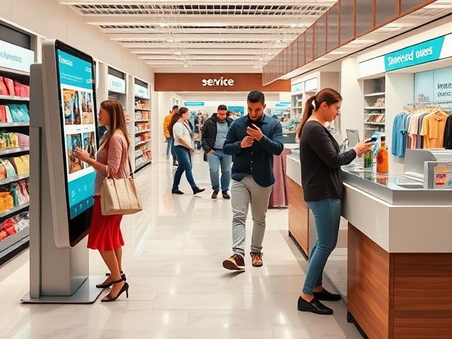 Hybrid queue management combining physical and digital for retail