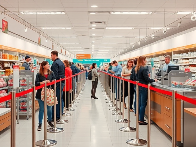 Physical Queue System for Retail Stores