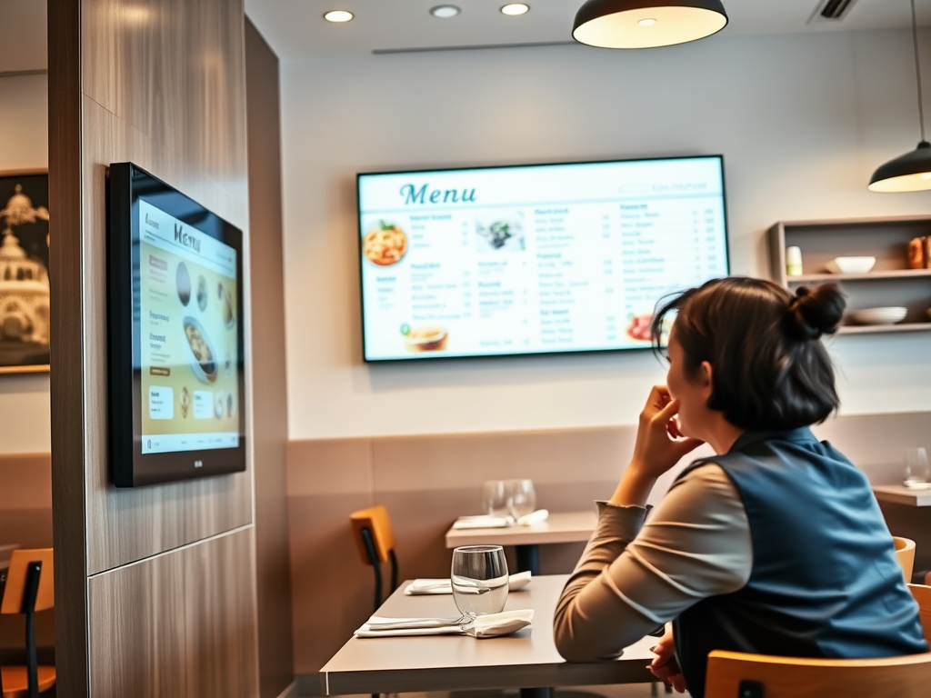 Digital Signage Restaurants with Real-Time Feedback