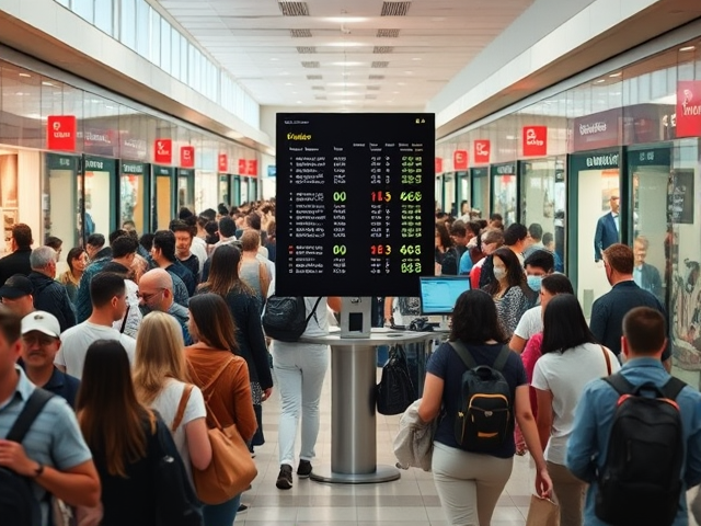 Queue management system for shopping centres