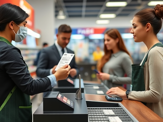 Hệ thống xếp hàng vật lý cho bán lẻ